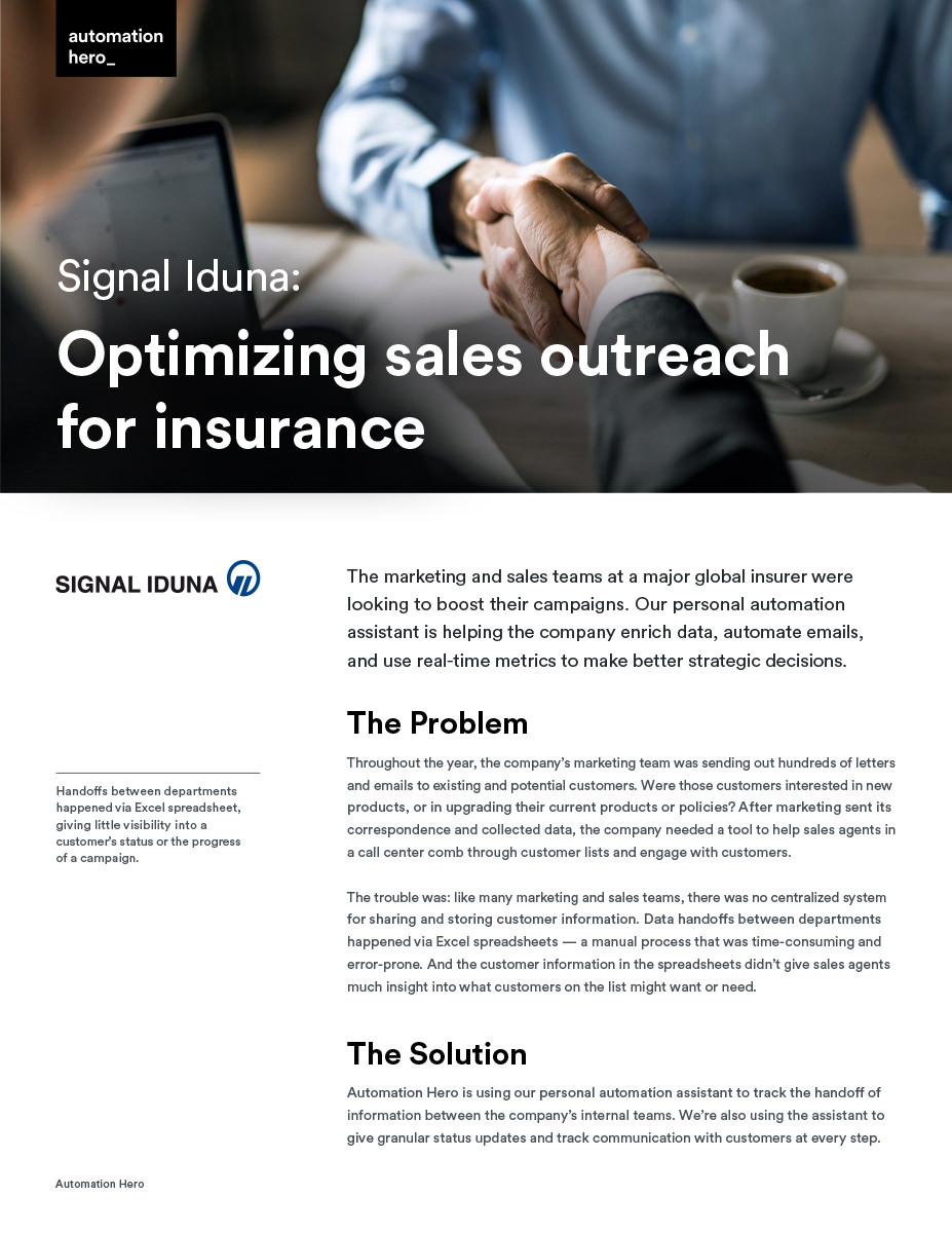 Optimizing Sales Outreach for Insurance