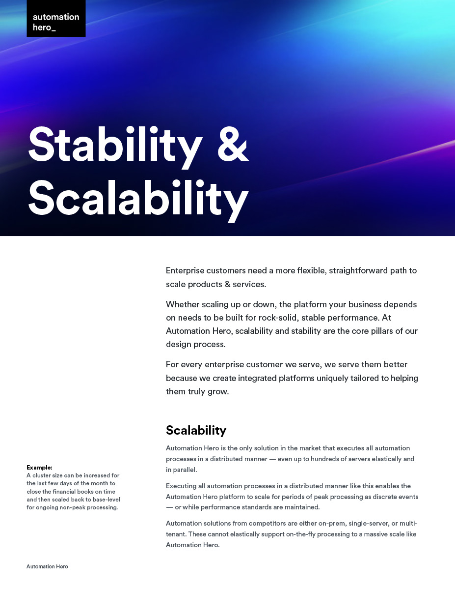 Stability and Scalability