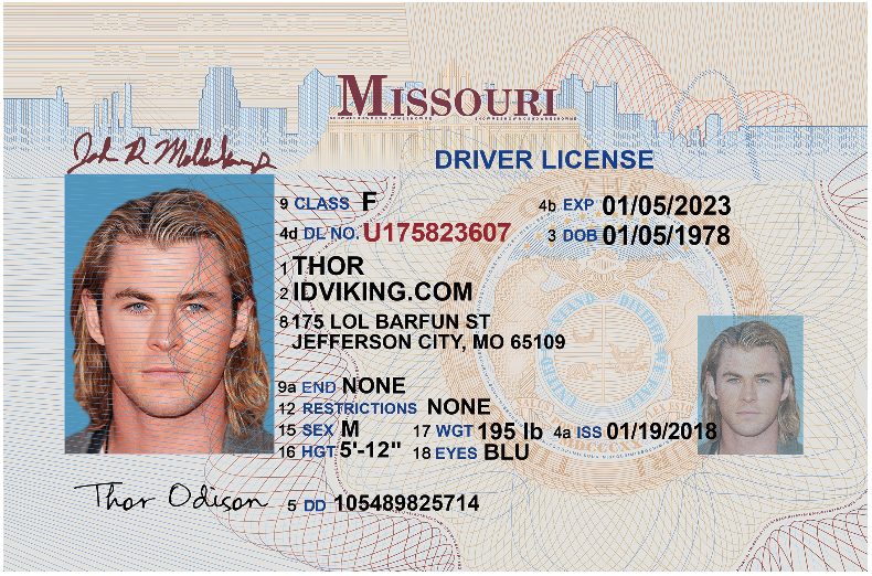 This image shows an ID card with Thor's headshot as an example of a "structured document."