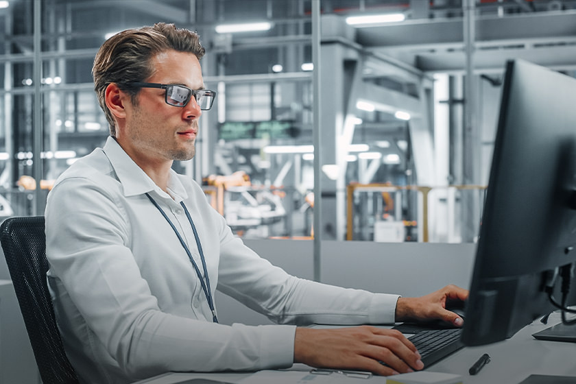 Customer service representatives working in call centre