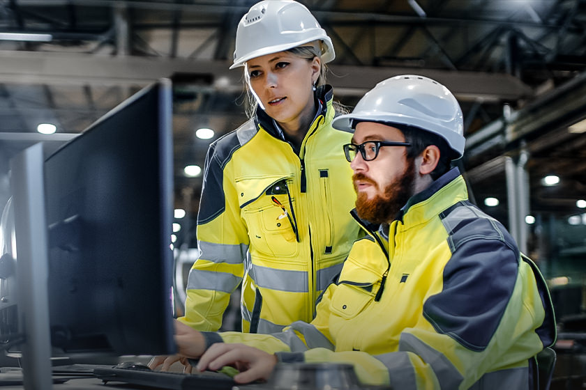 Customer service representatives working in call centre